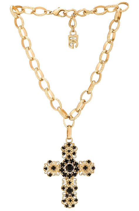 dolce gabbana necklace|dolce gabbana cross necklace.